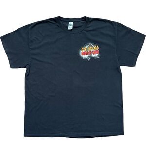 Def Leppard Motley Crue Stadium Tour 2022 Local Crew Shirt Black XL Gildan